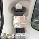 Miffy 米飛兔 汽車安全帶防滑夾 安裝示意 Miffy＆Melanie 使用於安全帶 防滑固定