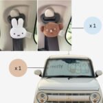 Miffy 汽車遮光板 + 安全帶防滑夾 套裝