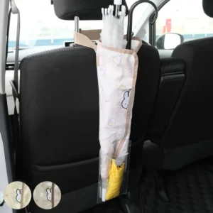 主視覺圖：整體展示 —— 傘袋掛在車座背後，清楚顯示 Miffy 圖案及外袋設計