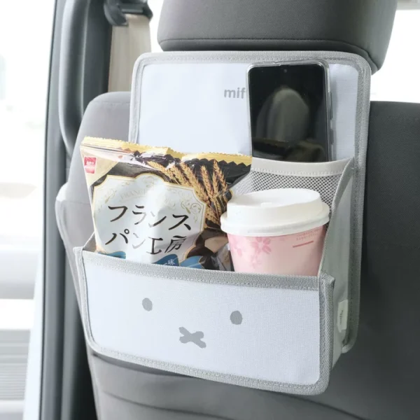 Miffy 可摺式汽車頭枕多功能收納袋