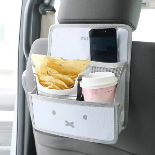 Miffy 可摺式汽車頭枕多功能收納袋