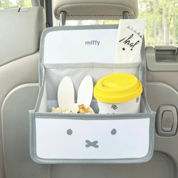Miffy 可摺式汽車頭枕多功能收納袋