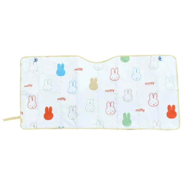 Miffy 汽車前擋風玻璃遮光板 130×60cm -白色