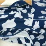Miffy 米飛兔北歐風緹花純棉毛巾被圖案織紋近拍細節圖