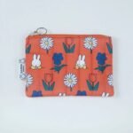 Miffy 絎縫平面袋 – 橙色花朵 前面