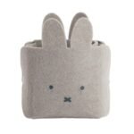 Miffy 絨布筆筒 灰色 正面展示