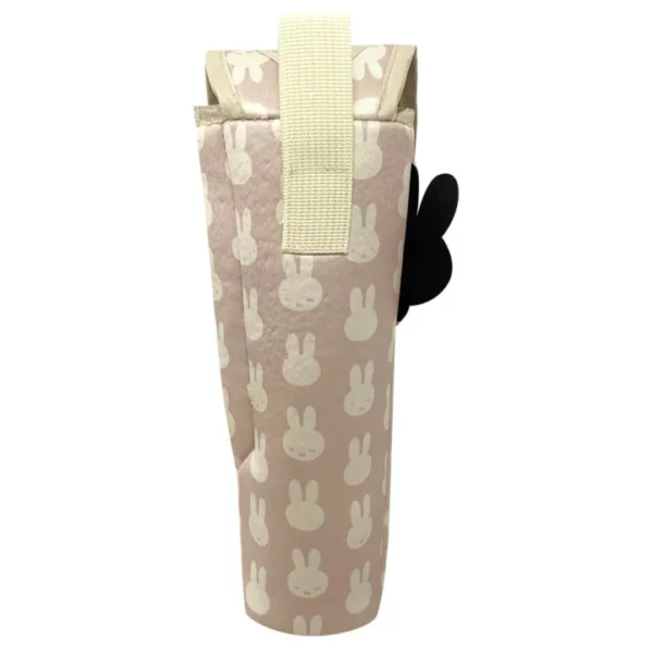 Miffy 直立式車用紙巾套,粉紅色款背面展示圖