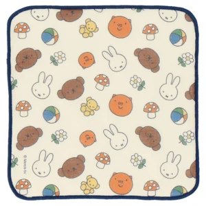 Miffy 與 Boris方形毛巾- 米色