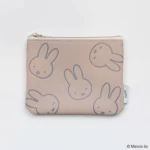 Miffy 表情圖案平面小袋 – 杏色
