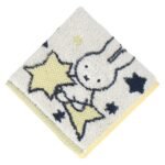 Miffy 方形毛巾 – 流星 白色，圖案大特寫