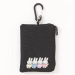 Miffy 米菲可伸縮繩扣卡套 正面展示 底部四色米菲圖案