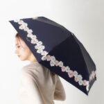 Paul & Joe 全遮光防UV摺疊傘 – 菊花 深藍 pic. 6