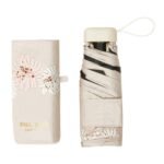 Paul & Joe 全遮光防UV摺疊傘 – 菊花 淺啡 pic.1