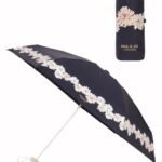 Paul & Joe 全遮光防UV摺疊傘 – 菊花 深藍 pic. 1