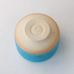 美濃燒抹茶碗（土耳其藍）底部照