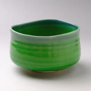 美濃燒抹茶碗 - 青綠色