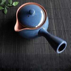 常滑燒 藍色108孔 百八 陶瓷壺 500ml