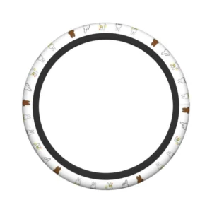 Miffy 白色防滑方向盤套