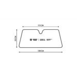 Gordon Miller 可摺式汽車遮光板 130× 55cm 尺寸圖
