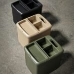 GORDON MILLER 多功能車用垃圾桶 – 帶飲料架 橄欖綠|黑色|黃色