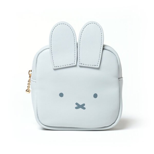 Miffy 方形小物袋 - 灰色 Miffy臉