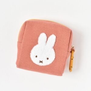 Miffy 方形刺繡小物袋 - 橙色