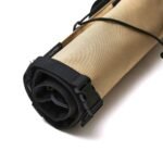 Kiu 汽車座椅背吊掛式收納袋-卡其色 捲起展出 2