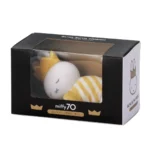 Miffy 70週年熟睡公仔 7cm - 黃色條紋裙子