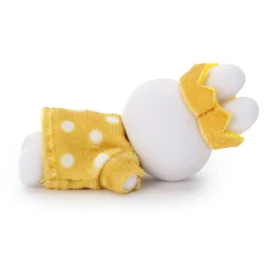 Miffy 熟睡公仔 7cm 皇冠黃色圓點裙子4