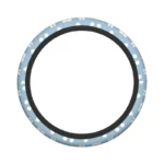 Miffy防滑方向盤套 粉藍色 正面展示