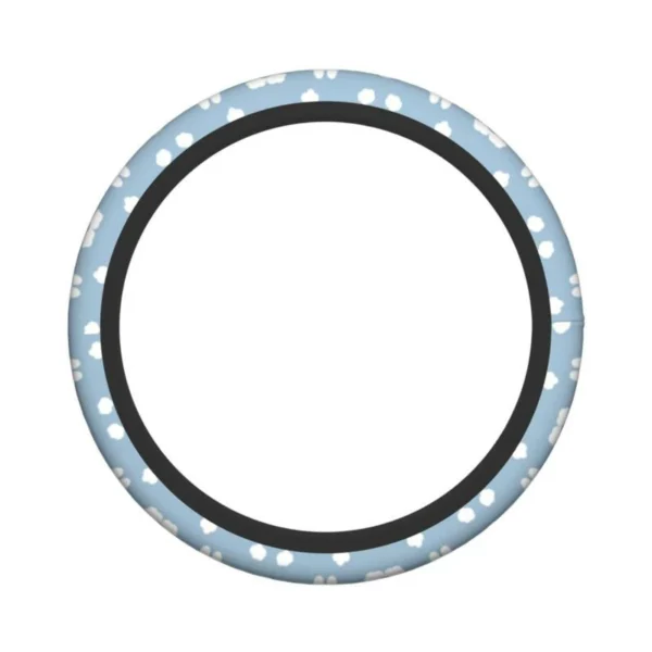 Miffy防滑方向盤套 粉藍色 正面展示