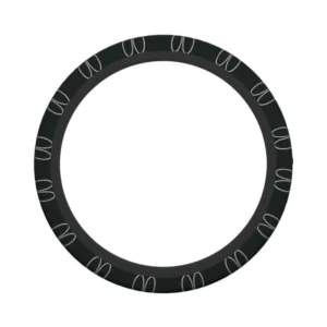 Miffy 防滑方向盤套 黑色大頭圖案款正面展示