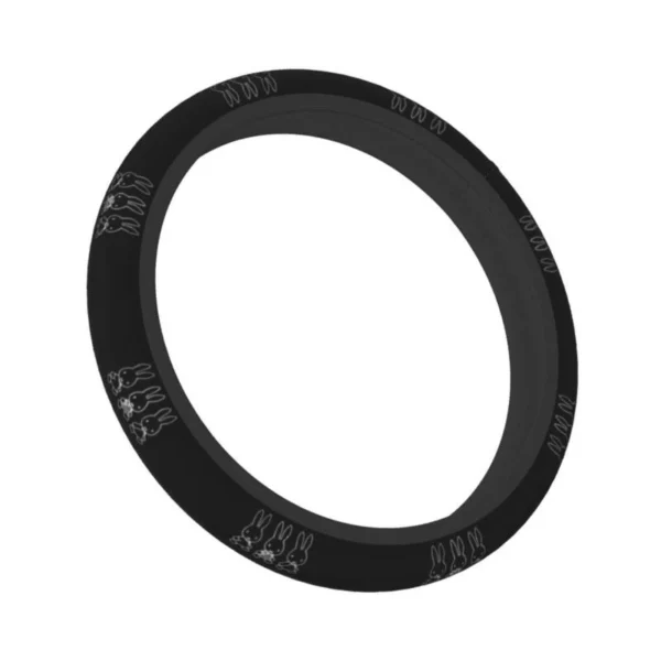 Miffy 黑色防滑方向盤套側面展示