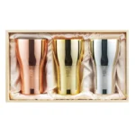 日本製造 純銅啤酒杯 三件禮盒裝