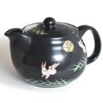 日本九谷燒手繪月兔茶壺（附茶隔網）