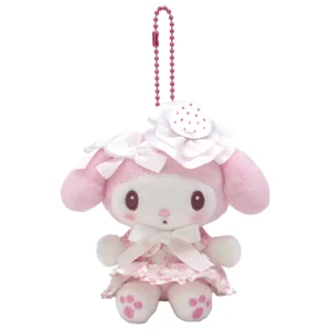 Sanrio My Melody白色草莓款公仔掛飾