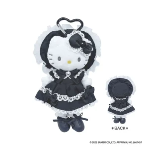 Sanrio Hello Kitty 時尚系列黑色蘿莉塔公仔掛飾