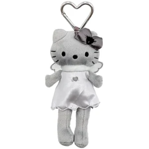 Sanrio Hello Kitty 時尚系列灰色天使公仔掛飾