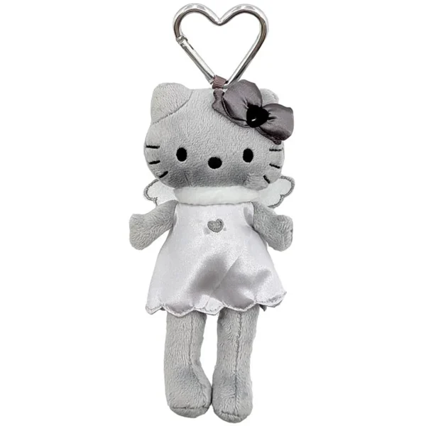 Sanrio Hello Kitty 時尚系列灰色天使公仔掛飾