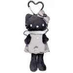 Sanrio Hello Kitty 時尚系列黑色天使公仔掛飾