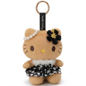 Sanrio Hello Kitty 曬黑黑色花裙公仔掛飾