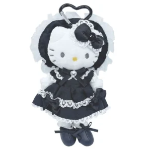 Sanrio Hello Kitty 時尚系列黑色蘿莉塔公仔掛飾