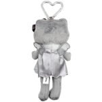 Sanrio Hello Kitty 時尚系列灰色天使公仔掛飾