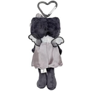 Sanrio Hello Kitty 時尚系列黑色天使公仔掛飾