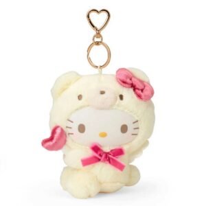 Sanrio Hello Kitty 白色毛毛公仔掛飾
