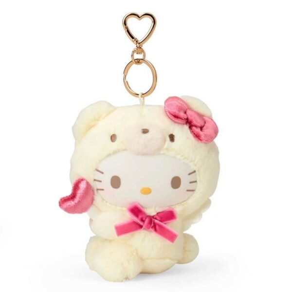Sanrio Hello Kitty 白色毛毛公仔掛飾