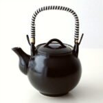 日本製造 有田燒 黑色茶壺 690ml