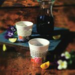 日本製造 螢手透光白瓷對杯
