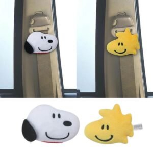 Snoopy & Woodstock 汽車安全帶防滑夾 一對