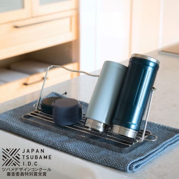 日本製 摺疊式不鏽鋼水壺瀝乾架